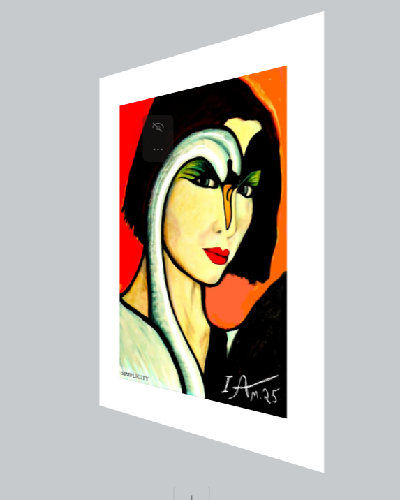simplicity and grace swan animal spirit portrait of a young woman in black white and red