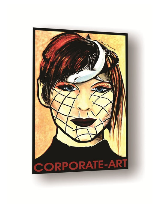 Corporate Art Shark Portrait Original Painting & Prints On Canvas