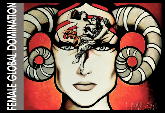 Female Global Domination Original Artwork & Prinst On Canvas