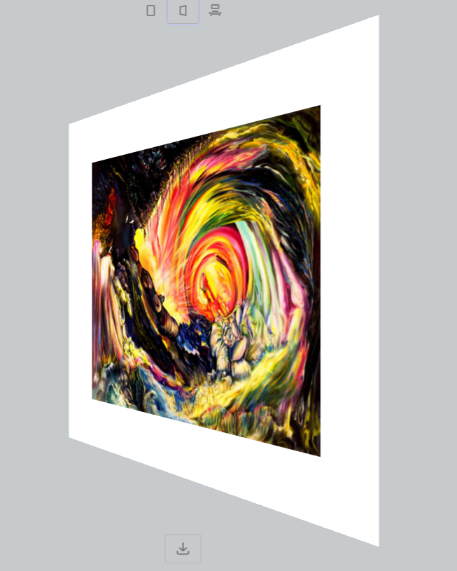 Colorful abstract artwork on a white background