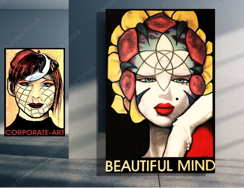 Marilyn Monroe Beautiful Mind Aton Prints On Canvas